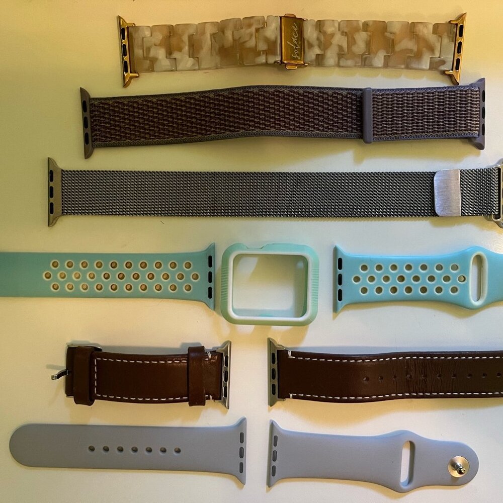 Lot of 6 Women's Apple Watch Bands, EUC